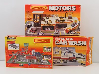 Lot 493 - MATCHBOX - Playsets comprising 'Motors',...