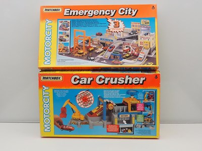 Lot 496 - MATCHBOX - Motorcity playsets 'Emergency City'...