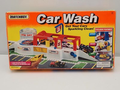 Lot 497 - MATCHBOX - Playsets 'Motors' , 'Car Crusher'...