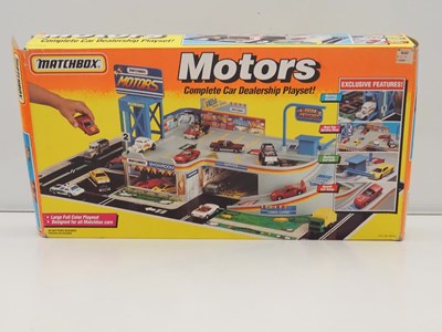 Lot 497 - MATCHBOX - Playsets 'Motors' , 'Car Crusher'...