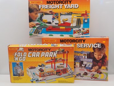 Lot 498 - MATCHBOX - Motorcity playsets, 'Fold n Go Car...