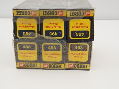 Lot 606 - A CORGI trade pack of 6x #493 Mazda B1600...