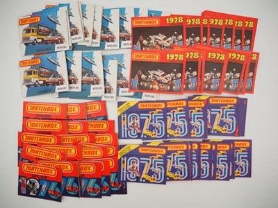 Lot 614 - A group of vintage MATCHBOX catalogues...