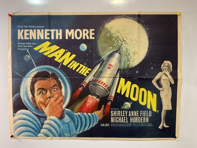 Lot 235 - MAN IN THE MOON (1960) UK Quad film poster,...