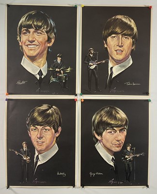 Lot 9 - THE BEATLES set of 4 Nicolas Volpe prints...