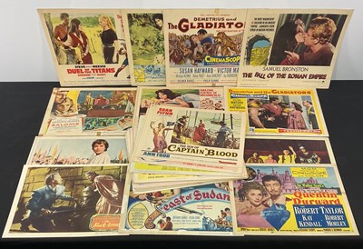 Lot 375 - A quantity of 50+ historical film lobby cards,...