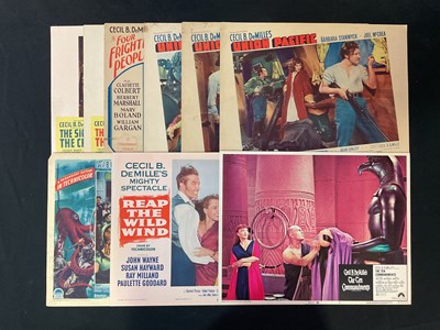 Lot 72 - A selection of lobby cards for Cecil B Demille...
