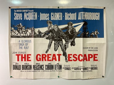 Lot 330 - THE GREAT ESCAPE (1963) 1960s re-release UK...