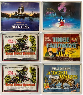 Lot 287 - WALT DISNEY - An assortment of UK Quad film...