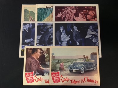 Lot 297 - A group of US lobby cards for John Wayne films...