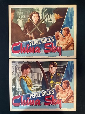 Lot 96 - CHINA SKY (1945) A pair of US lobby cards for...