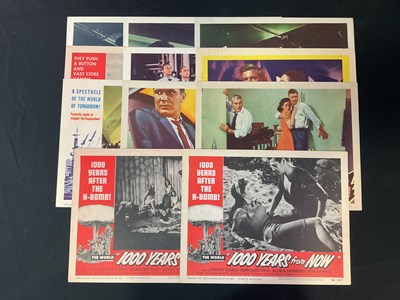 Lot 234 - A collection of 1950s sci-fi film US lobby...