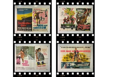 Lot 115 - A group of 1950s/60s UK Quad double bill film...