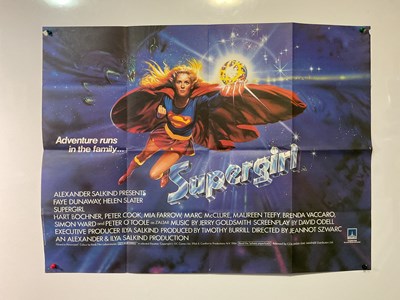 Lot 340 - SUPERGIRL (1984) UK Quad film poster, artwork...