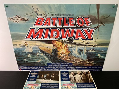 Lot 320 - BATTLE OF MIDWAY (1976) A UK Quad film poster...