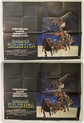 Lot 225 - BATTLESTAR GALACTICA (1978) A pair of UK quad...