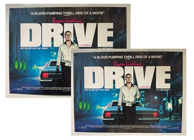 Lot 172 - DRIVE (2011) 2 copies of the UK Quad film...