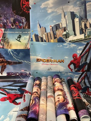Lot 337 - A web of Spider-Man posters including a mix of...