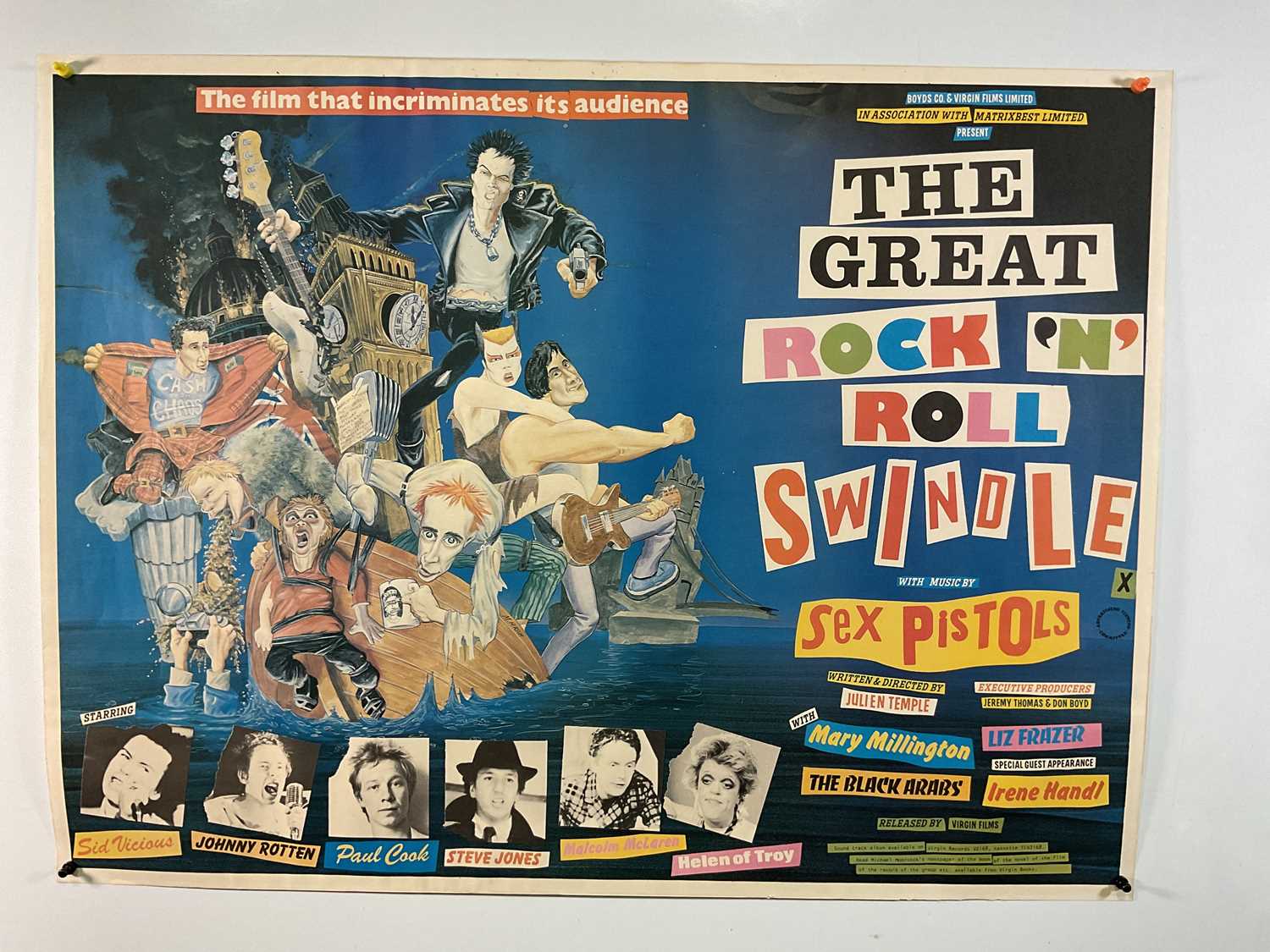 Lot 36 - THE GREAT ROCK AND ROLL SWINDLE (1980) UK quad...