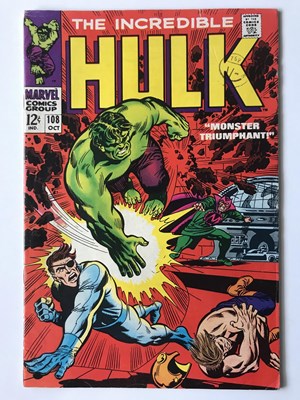 Lot 38 - HULK # 108 (1968 - MARVEL - Cents with Pence...