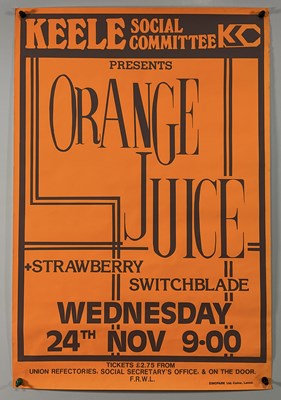 Lot 31 - A music concert poster for the band ORANGE...