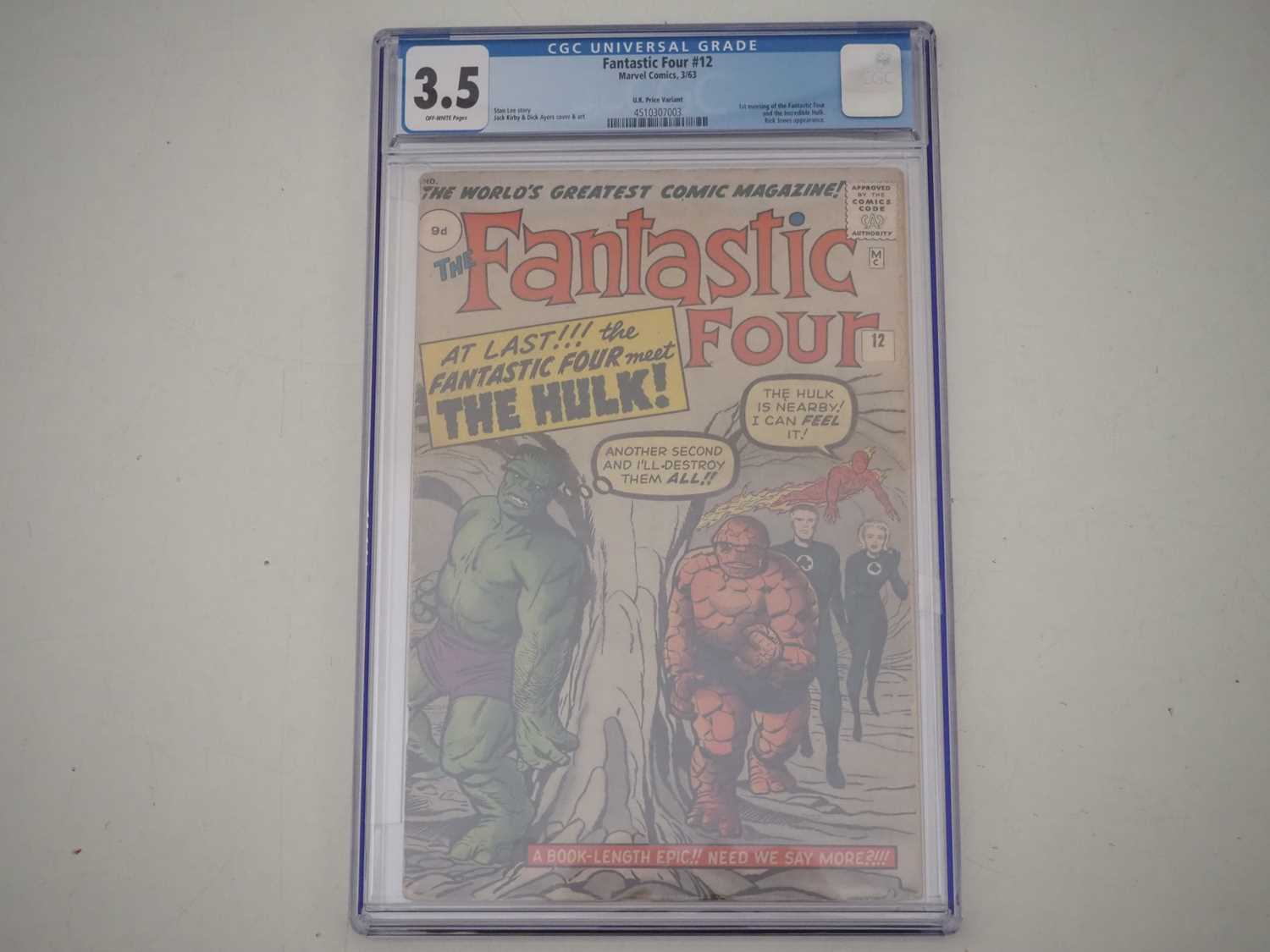 Lot 445 - FANTASTIC FOUR #12 - (1963 - MARVEL - UK Price...