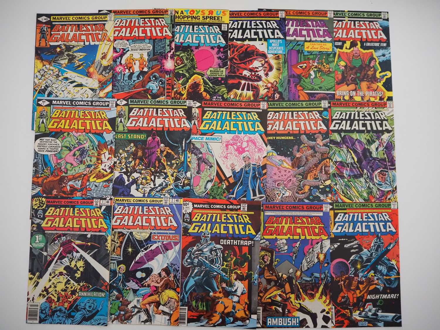 Lot 277 - BATTLESTAR GALACTICA #1-3, 5-10, 12-14, 20-23...