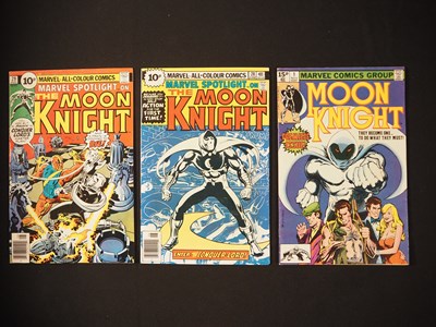 Lot 21 - MARVEL SPOTLIGHT #28 & 29 + MOON KNIGHT #1 (3...