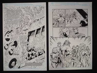 Lot 74 - ORIGINAL UNPUBLISHED ART PAGES FOR MARVEL UK's...
