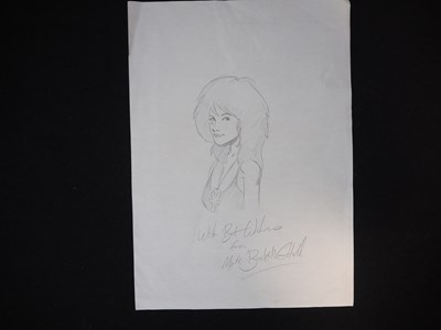 Lot 155 - MARK BUCKINGHAM SIGNED PENCIL SKETCH - An...