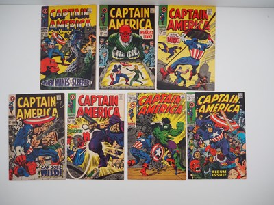 Lot 243 - CAPTAIN AMERICA #101, 103, 105, 106, 108, 110,...