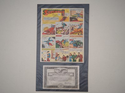 Lot 416 - SUPERMAN PRESS PROOF SUNDAY PAGE (W88) SIGNED...