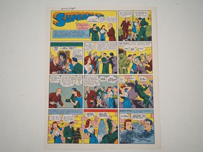 Lot 417 - SUPERMAN PRESS PROOF SUNDAY PAGE (W95) SIGNED...