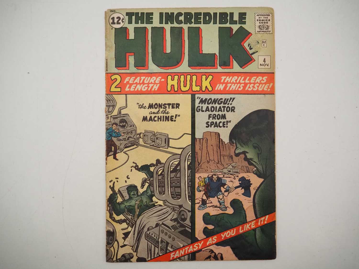 Lot 467 - INCREDIBLE HULK #4 (1962 - MARVEL) - Origin...