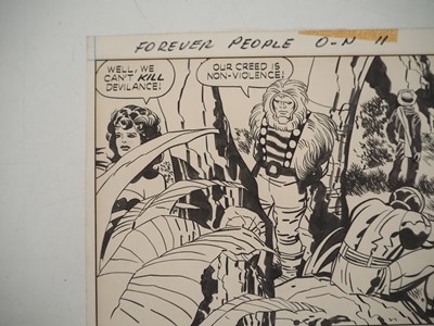 Lot 478 - JACK KIRBY FOREVER PEOPLE ORIGINAL ART -...