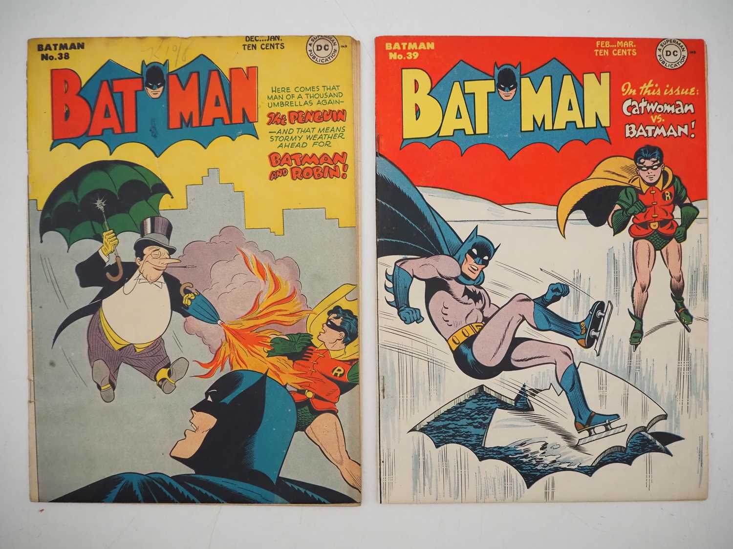 Lot 483 - BATMAN #38 & 39 (2 in Lot) - (1946/1947 - DC) -...