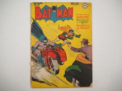Lot 485 - DETECTIVE COMICS #30 + BATMAN #34 (2 in Lot) -...