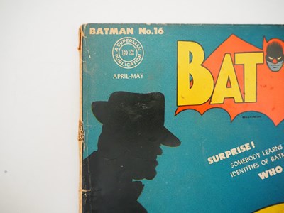Lot 486 - BATMAN #16 (1943 - DC) - Includes the first...