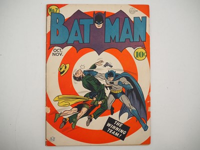 Lot 488 - BATMAN #7 (1941 - DC) - 'Wanted: Practical...