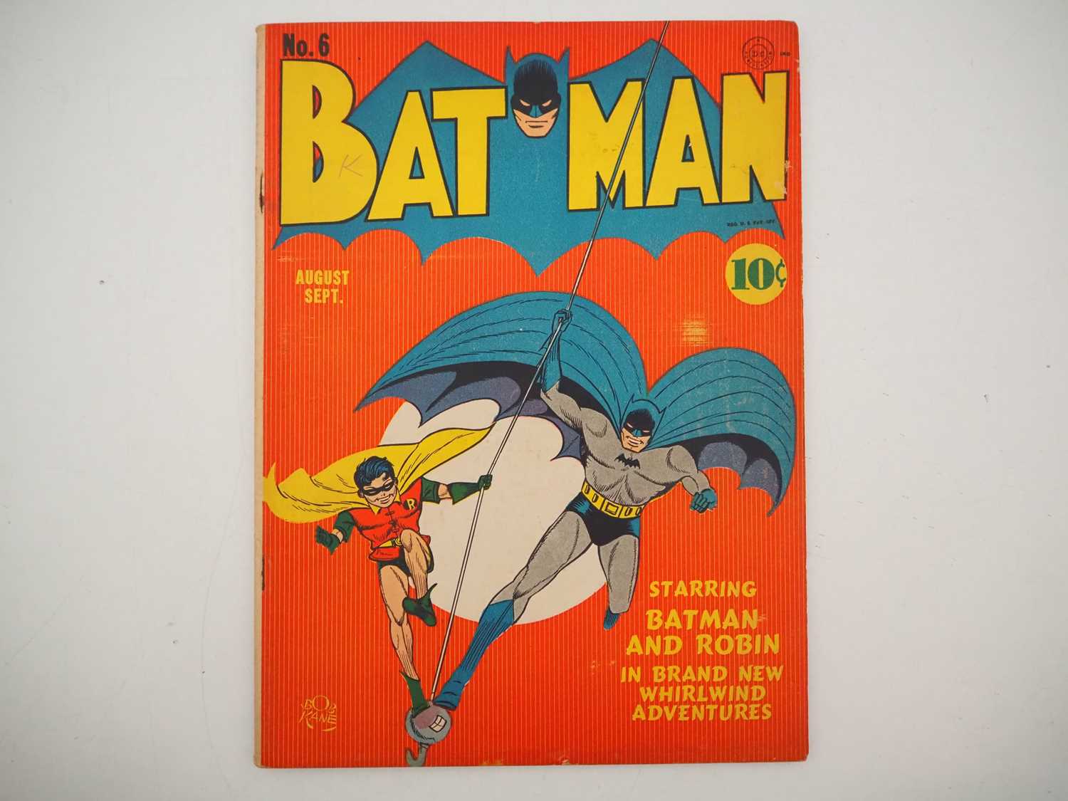Lot 489 - BATMAN #6 (1941 - DC) - 'Murder on Parole' -...