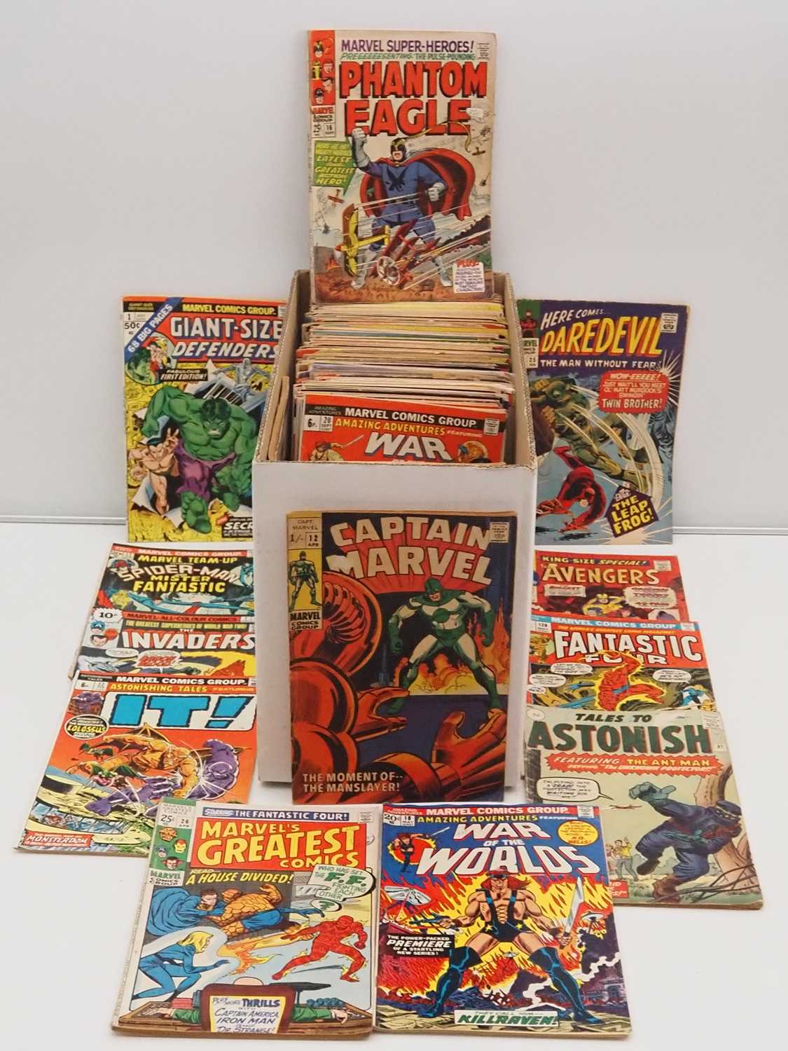 Lot 350 - MARVEL SILVER & BRONZE AGE LUCKY DIP JOB LOT...