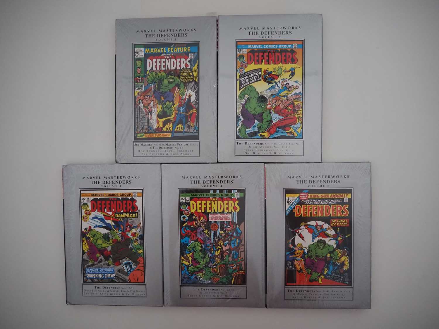 Lot 264 - MARVEL MASTERWORKS: THE DEFENDERS VOL.1, 2, 3,...