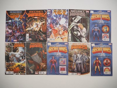 Lot 30 - SECRET WARS #1 to 9 + FREE COMIC BOOK DAY 2015:...