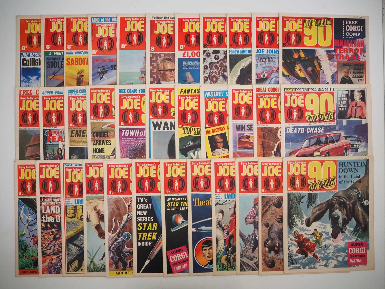 Lot 53 - JOE 90 #1 to 34 (34 in Lot) - (1969 - CITY) -...