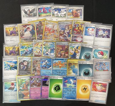 Lot 437 - POKEMON - A collection of 36 Pokemon cards, a...