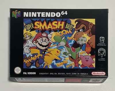 Lot 538 - SUPER SMASH BROS. - NINTENDO 64 PAL version,...