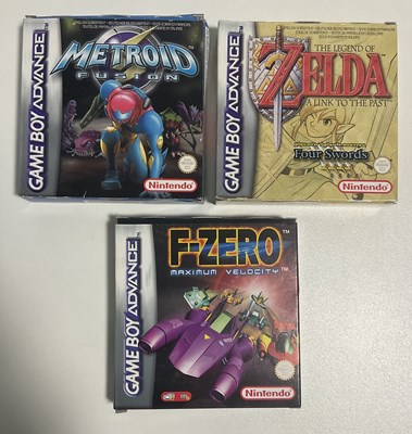 Lot 521 - A trio of GAMEBOY ADVANCE boxed and complete...