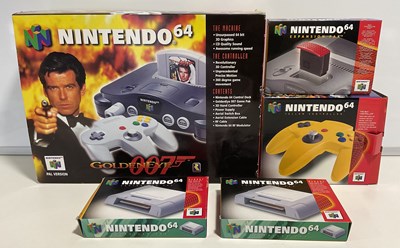 Lot 546 - A boxed and complete NINTENDO 64 games console,...