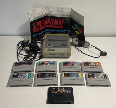 Lot 536 - An unboxed SUPER NINTENDO (SNES) video game...