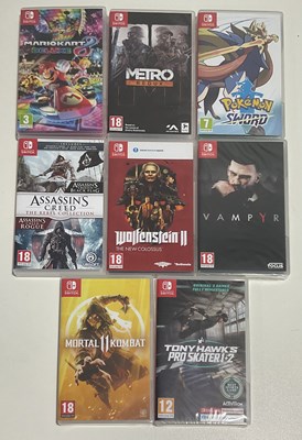 Lot 528 - A group of Nintendo Switch boxed video games...